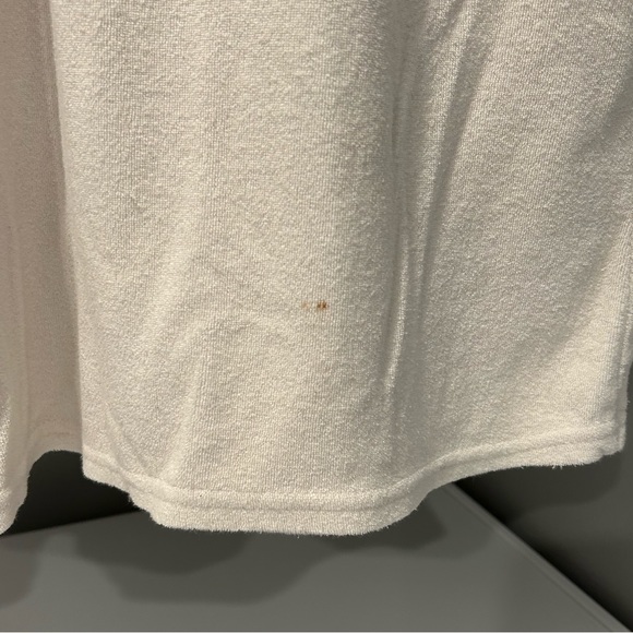 OP White Terrycloth Hooded Swim Coverup - Picture 4 of 9